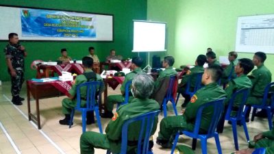 Danramil 03/Bandongan Hadiri Pelatihan Satlinmas