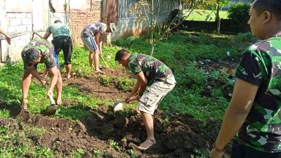 Dukung Realisasi Ketahanan Pangan, Lahan Kosong Ditanami Sayuran dan Singkong