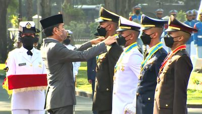 Presiden RI Lantik Ratusan Perwira Remaja TNI-Polri Angkatan 2022