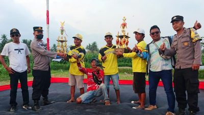 Polsek Muntilan Lakukan Pengamanan Lomba Merpati Kolongan