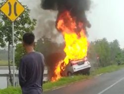 Sopir Mobil Terbakar di Jalan Poros Sinjai-Kajang Menderita Luka Bakar, Kronologi Kejadian