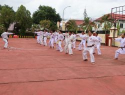 Seluruh Personel Polres Sinjai Ujian Beladiri Berkala