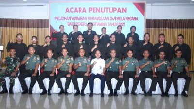 Pelatihan Wasbang dan Bela Negara Bagi Pekerja Pertamina, Resmi Ditutup