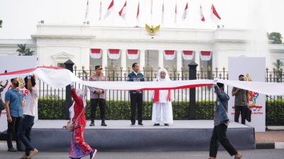 Pada Kirab Merah Putih, Kapolri Gelorakan Semangat Persatuan-Kesatuan Bangsa