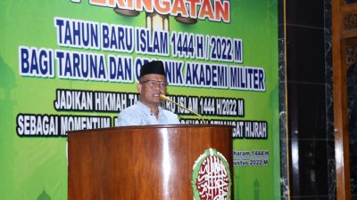 Peringati Tahun Baru 1444 Hijriyah, Kabintal Akmil Ajak Evaluasi Diri