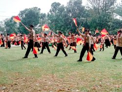 HUT Pramuka di Mertoyudan Dimeriahkan Senam Semafor Massal
