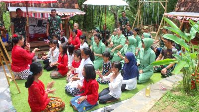Yonarmed 11 Kostrad Beri Edukasi Nasionalisme di Sekolah Kasih I Care Borobudur