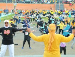 Dispaspora Soppeng Laksanakan Senam Sehat di Peringatan Hari Olahraga Nasional