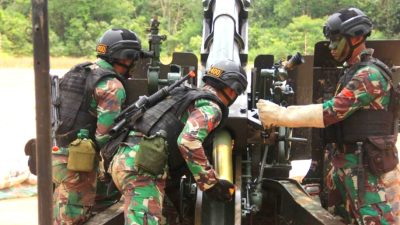 Yonarmed 3/105 Tarik/NP Laksanakan UST Baterai Terintegrasi