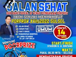 IAIM Sinjai Akan Adakan Jalan Sehat Sambut Porprov, Doorprizenya Wah!!