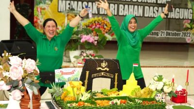Meriahkan HUT Ke- 65 Akademi Militer, Persit KCK Cabang BS Akmil Gelar Aneka Lomba