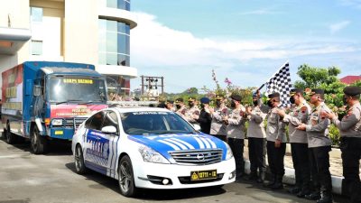 Bantuan Logistik Peduli Cianjur dari Polda Jateng Diberangkatkan