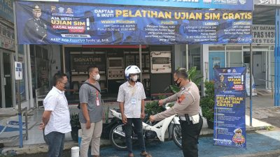 Asah Keterampilan Berkendara, Polres Tegal Gelar Latihan Ujian SIM Gratis Bagi Masyarakat
