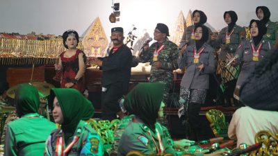 Tim Karawitan “Wirama TNI Polri Manunggal” Tampil Dalam Pagelaran Wayang Kulit DBHCHT