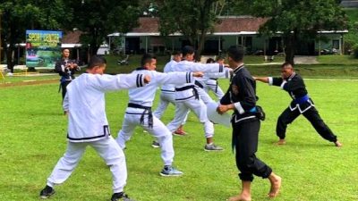 Yonarmed 3/105 Tarik/NP Gelar Uji Kenaikan Tingkat Beladiri