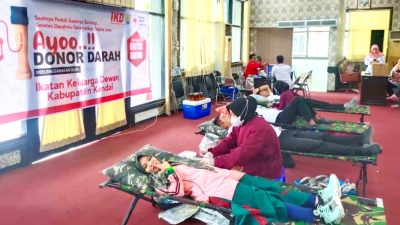Antisipasi Stok Darah Langka, IKD DPRD Kendal Gelar Donor Darah
