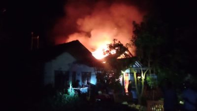 Sebuah Rumah di Banjarharjo Ludes Dilalap Si Jago Merah