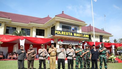Polres Magelang Dikukuhkan Menjadi Polresta Magelang