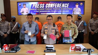 Miliki 0,5 Kilogram Shabu, 4 Orang Diamankan Polresta Magelang