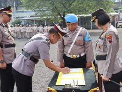Kapolres Magelang Kota Pimpin Upacara Sertijab 4 Pejabat Utama