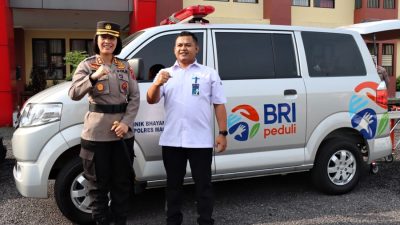 Polres Magelang Kota Terima Bantuan Ambulance dari BRI Cabang Magelang