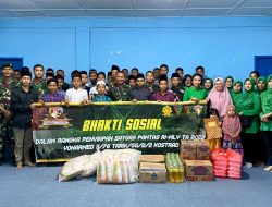 Danyonarmed 11 Kostrad Pimpin Bakti Sosial ke Yayasan Ihsanul Fikri