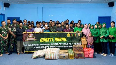 Danyonarmed 11 Kostrad Pimpin Bakti Sosial ke Yayasan Ihsanul Fikri