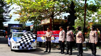 Peduli Cianjur, Polresta Magelang Kirimkan Bantuan Logistik