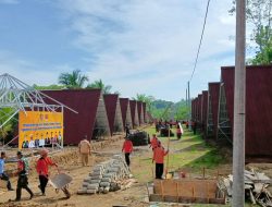 Huntara Bagi Korban Tanah Bergerak di Cilacap Hampir Rampung