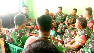 Danrem 064/MY Sambangi Koramil 0302/Warunggunung Kodim 0603/Lebak