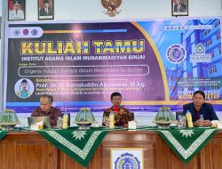 Tindak Lanjut Kerjasama, Warek IV UINAM Beri Kuliah Tamu di Kampus IAIM Sinjai