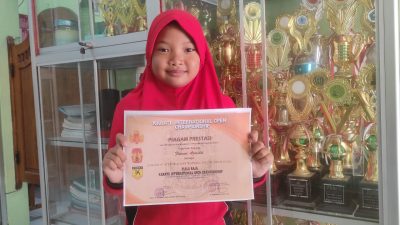 Kembali Bawa Nama Harum, Siswi MIN 6 Brebes ini Sabet Juara 1 Piala Raja Karate Internasional