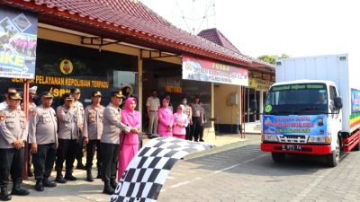 Peduli Korban Gempa Cianjur, Polres Kendal Kirim Bantuan Logistik