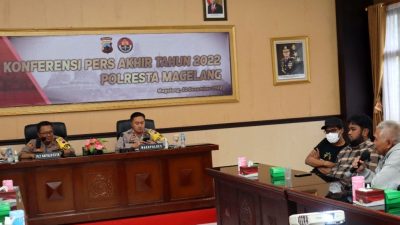 Polresta Magelang Gelar Konferensi Pers Akhir Tahun 2022
