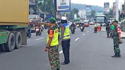 Koramil 11/Mertoyudan Bantu Pengamanan di Sub Pospam Artos Mal