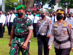 Polres Magelang Kota Laksanakan Apel Gelar Pasukan Operasi Lilin Candi 2022