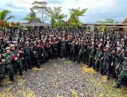 Latsiap Pratugas Satgas Pamtas RI-Malaysia Yonarmed 11 Kostrad Resmi Ditutup