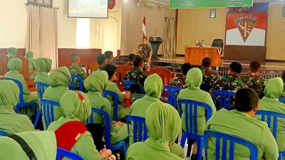 Prajurit dan Persit Yonarmed 11 Kostrad Terima Penyuluhan Hukum