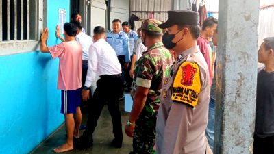 Koramil 01/Magelang Tengah Bantu Pengamanan Kegiatan di Lapas Kelas IIA Magelang