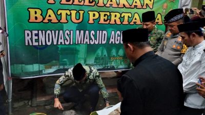 Peletakan Batu Sakral, Tandai Kegiatan Renovasi Masjid Agung Kendal