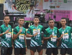 Prajurit Divisi 2 Kostrad Berpartisiapsi Dalam Safari Fun Run 2023 di Prigen Pasuruan