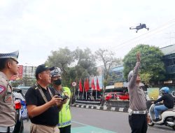 Polisi Kota Magelang Mulai Uji Coba Tilang Elektronik Pakai Drone