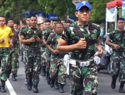 Jaga Kebugaran dan Tingkatkan Imunitas, Prajurit Yonarmed 11 Kostrad Laksanakan Lari Siang