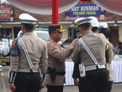 Kapolres Tegal Pimpin Apel Gelar Pasukan Operasi Candi 2023