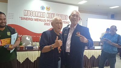 Musorkab KONI Brebes Digelar, Aris Hada Terpilih Secara Aklamasi