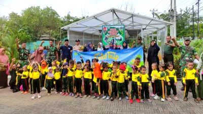 Green House Kodim Demak Berikan Pembelajaran Kepada Anak-Anak PAUD