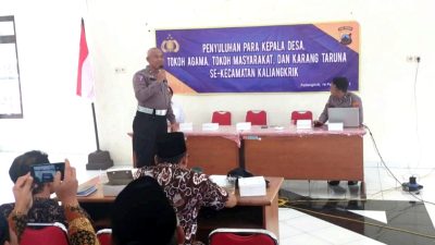 Polresta Magelang Sosialisasikan Operasi Keselamatan Lalu Lintas Candi 2023 di Kaliangkrik