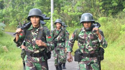 Pelihara Kesamaptaan, Prajurit Yonarmed 11 Kostrad Laksanakan Lari Lintas Medan