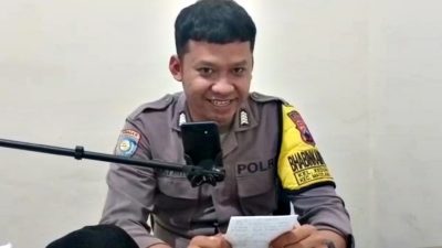 Bhabinkamtibmas Polsek Magelang Utara Live Report Melalui Radio RRI Semarang
