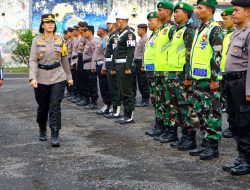 Kapolres Magelang Kota Pimpin Apel Gelar Pasukan Operasi Keselamatan Lalu Lintas Candi 2023